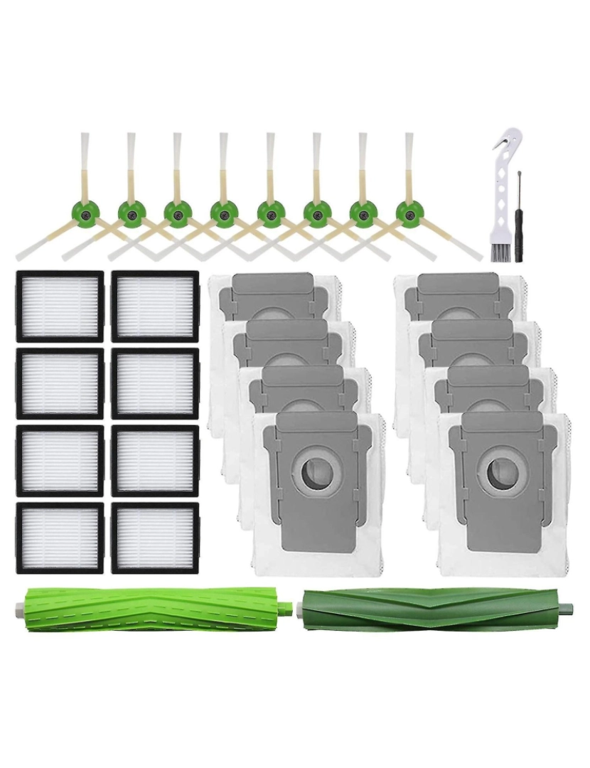 Crosmart - Kit para iRobot Roomba i7 i7+ i3 i4 i6 i8+ j7+ e5 e6 e7 robot vácuo