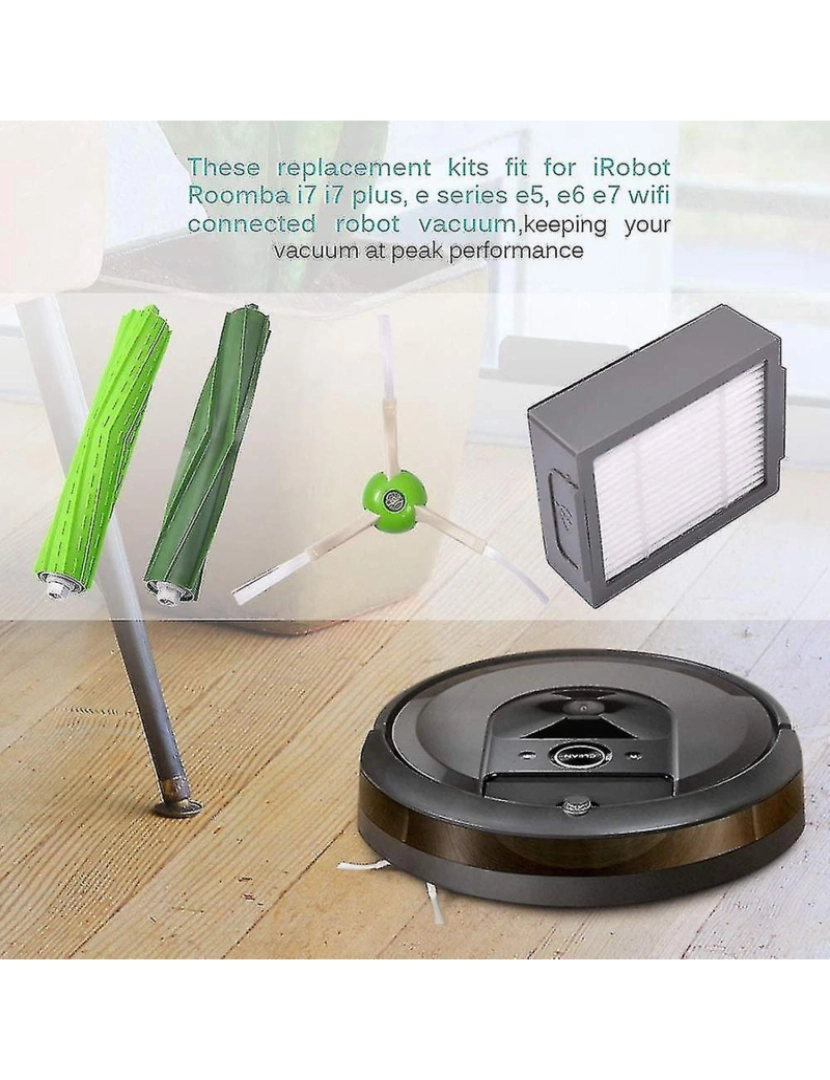 imagem de Kit de substituição para iRobot Roomba e5 e6 e7 i7 i7+i6 i8 i3 i4 plus2