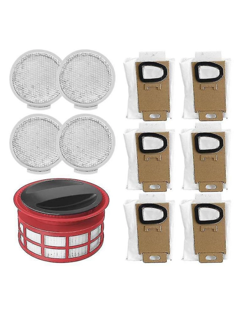 Crosmart - Kit de filtro HEPA dianteiro e traseiro 11pcs para Xiaomi Roborock H7 sem fio sem fio