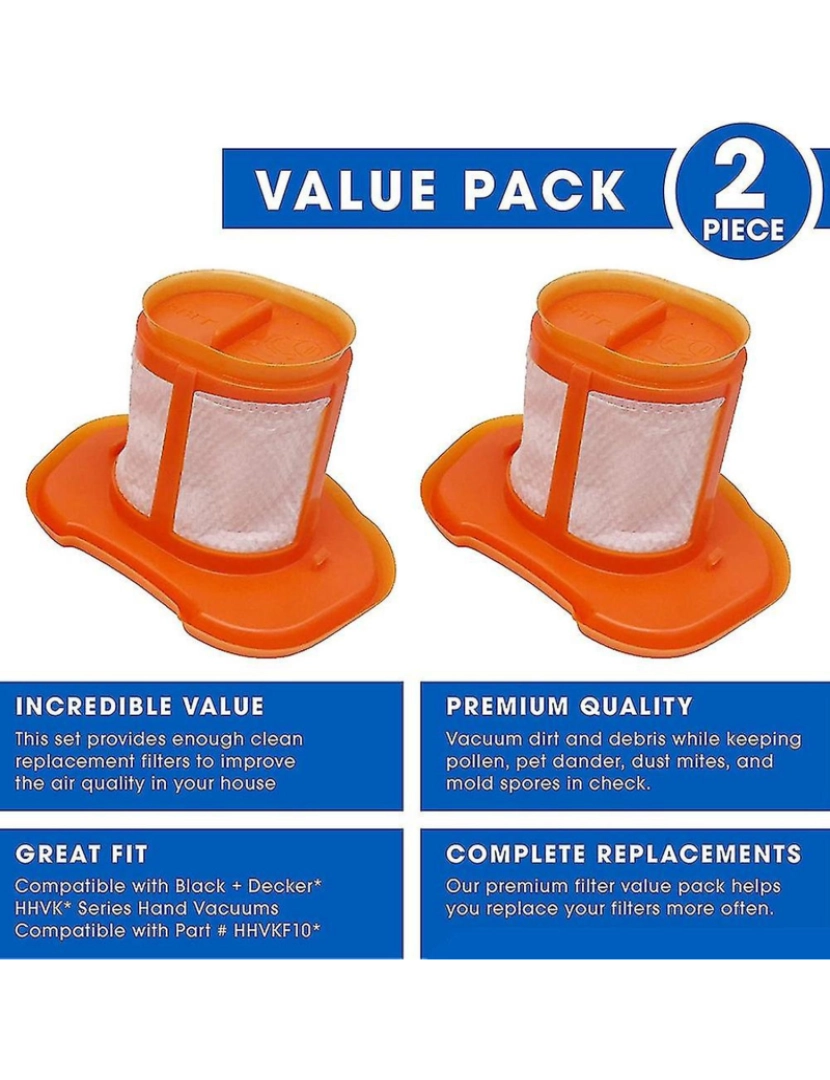 imagem de Filtros de substituição compatíveis para HHVKF10, HHVK320J10, HHVK515J00FF ACESSORES ASCUUUM2