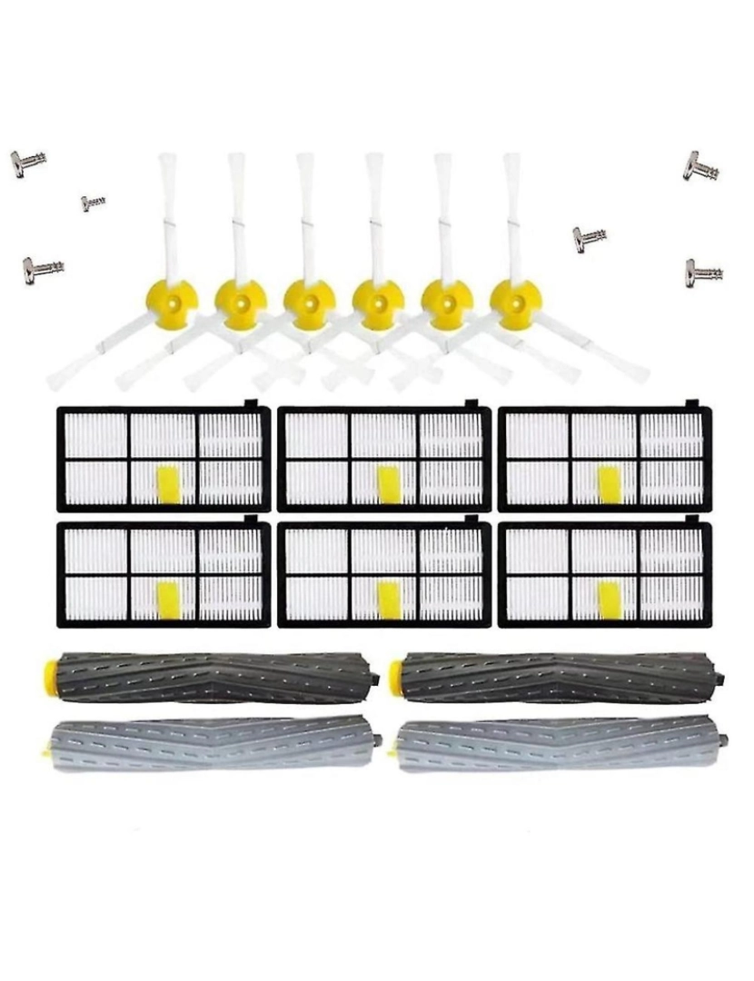 imagem de Escovas de escova de rolos de reposição Filtros para 800 séries 870 871 880 Robot aspirador de pó Aces1