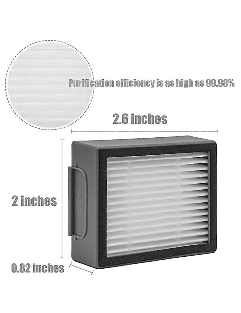 imagem de Escova lateral do pincel principal filtros HEPA para acessórios de pó de pó de robô e5 e5 e64