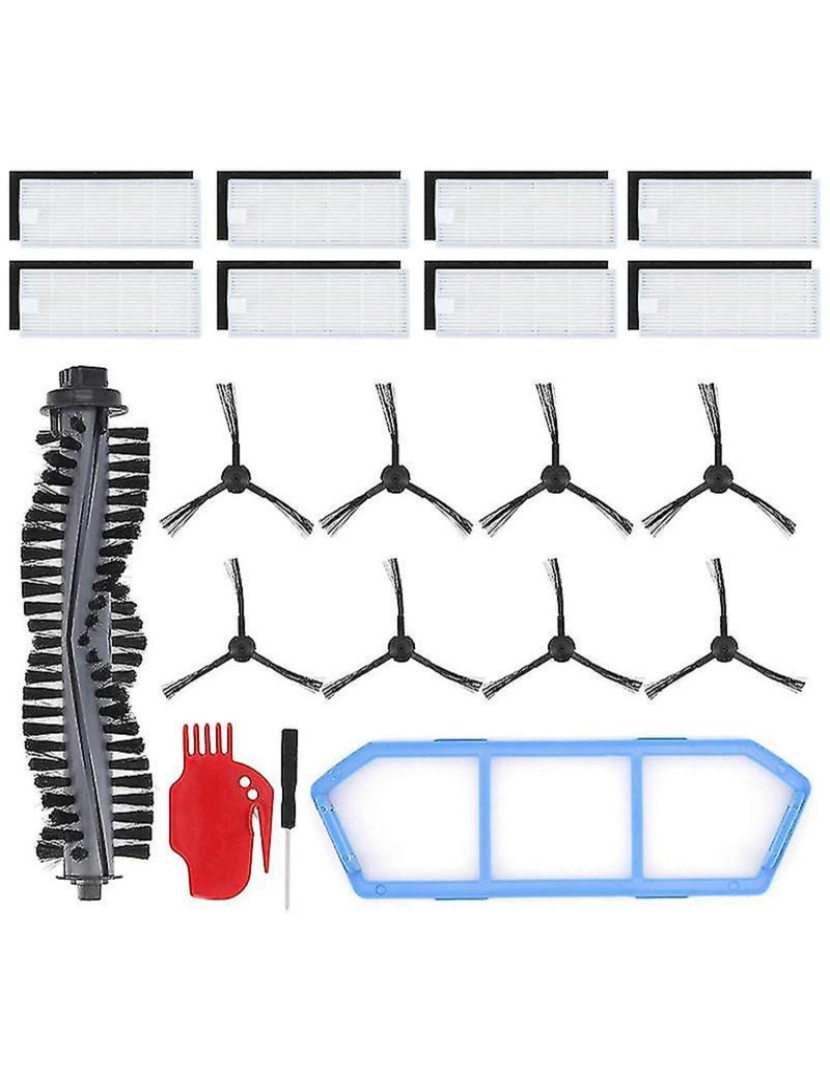 imagem de Escova de escova de rolos filtros HEPA para acessórios A4S A4S A40 Robot Vacuum Cleaner2