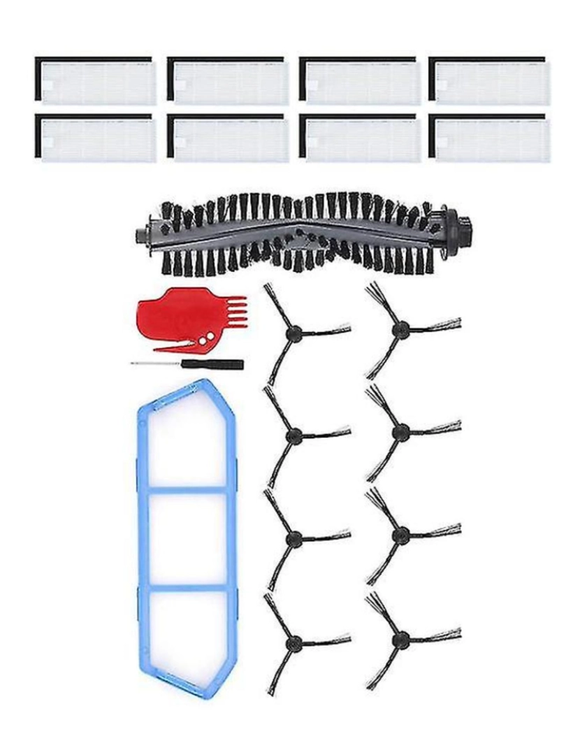 imagem de Escova de escova de rolos filtros HEPA para acessórios A4S A4S A40 Robot Vacuum Cleaner4