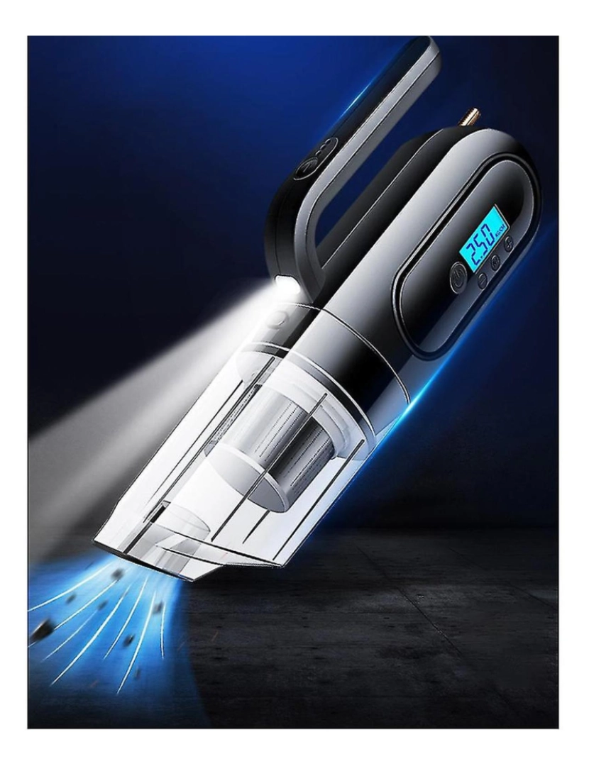 imagem de 4 em 1 250W 25000Pa Handheld Vacuum Cleaner com luz LED poderoso aspirador de pó de pó.3