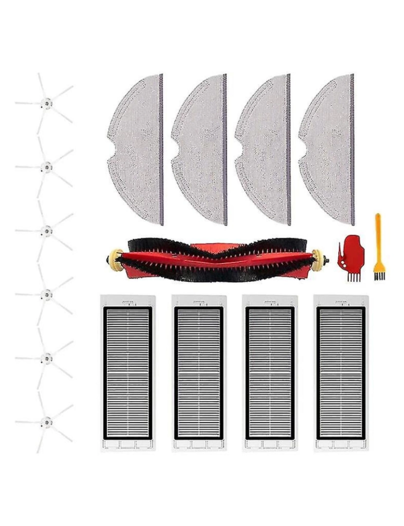 imagem de Escovas de escova de rolo filtros HEPA para acessórios de pó de pó de robô S50 S512