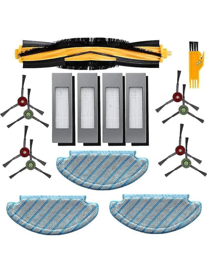 imagem de Substituição Bruscha de escova principal Filtros HEPA para T8 T8AIVI N8PRO Robot Vacuum Cleaner Accessori1