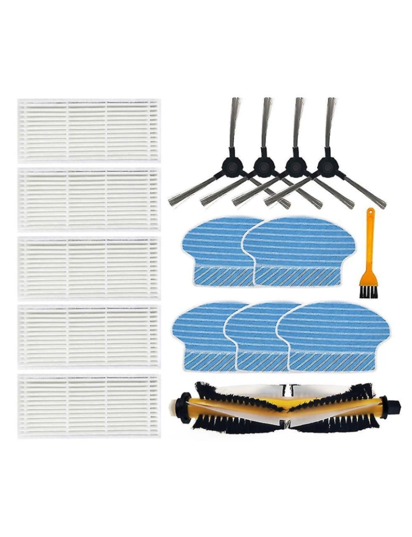 Crosmart - Filtro de pincel lateral principal e acessórios de substituição de pano de esfrego