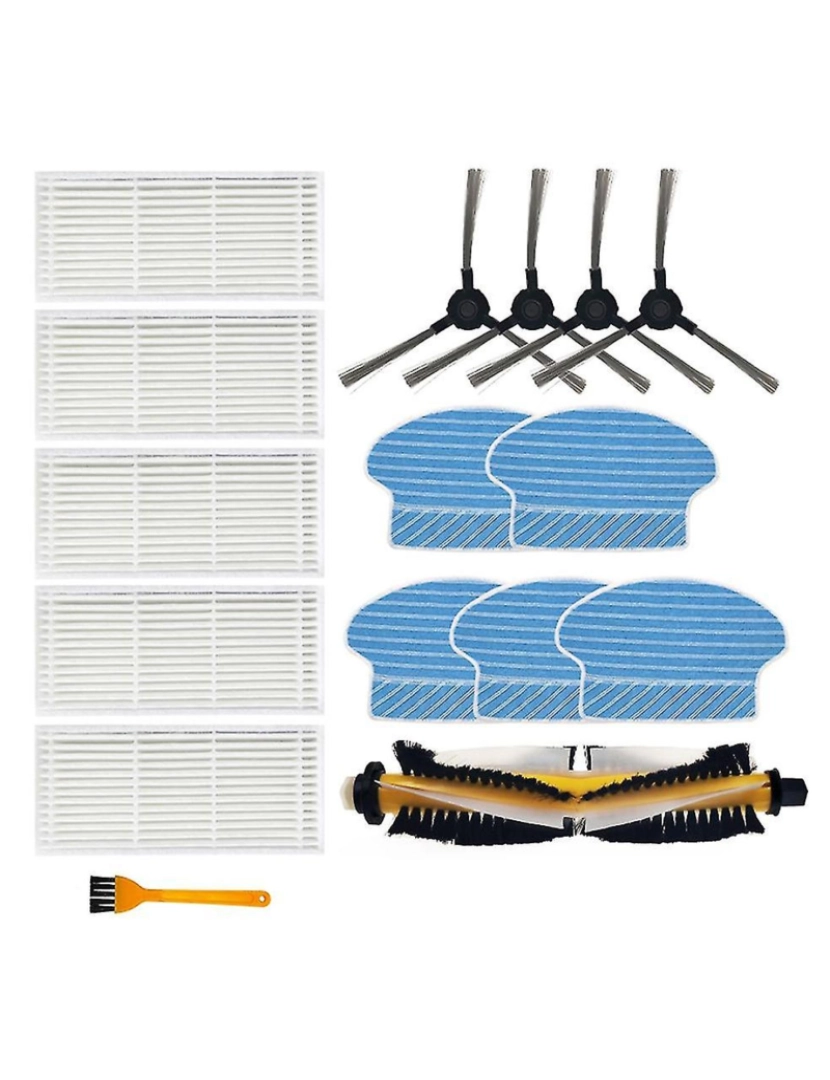 imagem de Filtro de pincel lateral principal e acessórios de substituição de pano de esfrego2