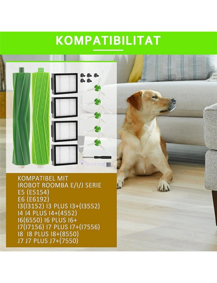 imagem de Peças para iRobot Roomba e/i/j Series i7 i7+ i3 i3+ i4 kit de acessórios2