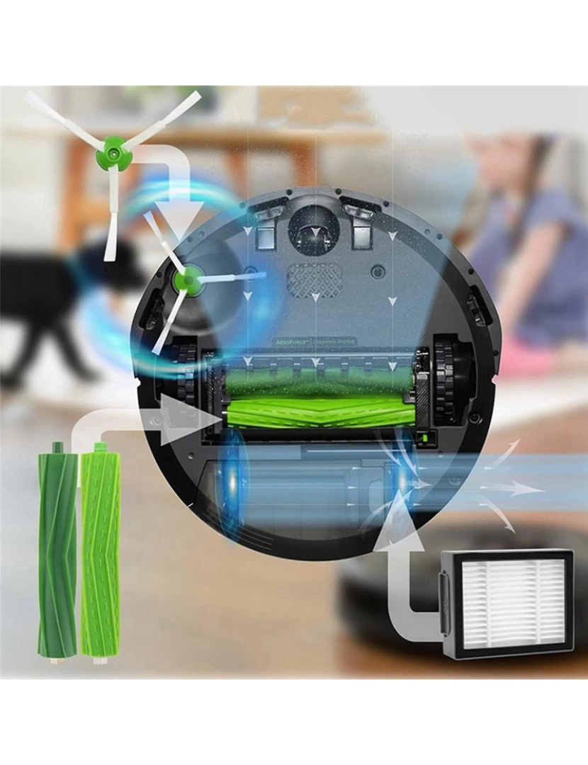 imagem de Peças para iRobot Roomba e/i/j Series i7 i7+ i3 i3+ i4 kit de acessórios3