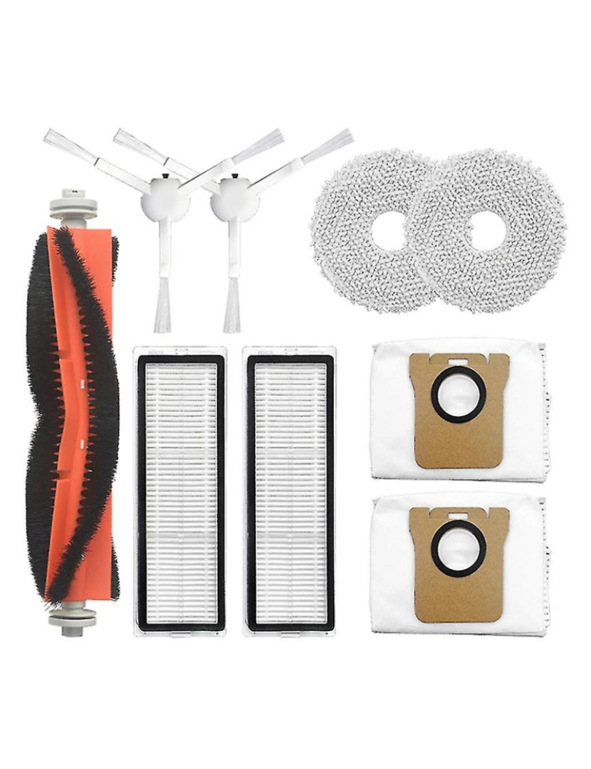 imagem de Kit de acessórios 9pcs para b101cn robô aspirador de pó de limpeza lavável pincel lateral lateral hepa pano de esfrego2