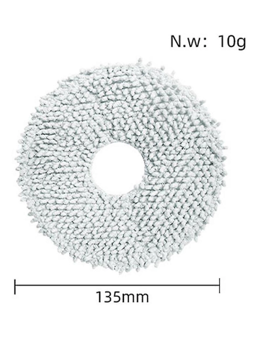 imagem de Pano de esfregão de reposição 4pcs para bots L10S Ultra/ S10/ S10 Pro Acessórios de vácuo de robôs2