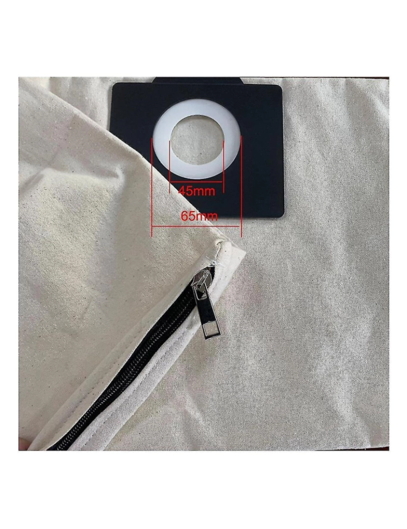 imagem de 2pcs Sacos de filtro com zíper lavável para WD3 WD1 MV1 TN Série TN Cleaum, pó de pó de pó2