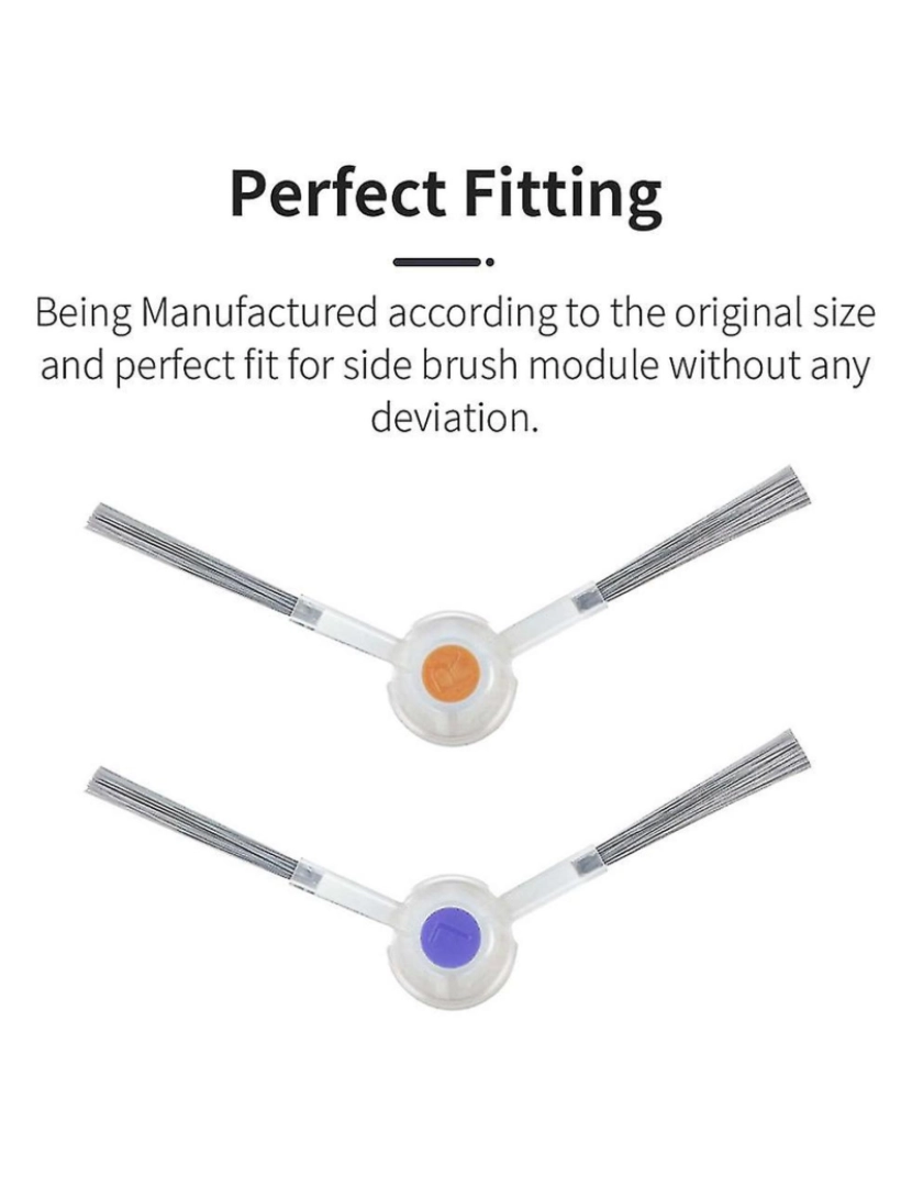 imagem de Bruscada lateral lavável de 2 pares para Narwal J3 Robot Vacuum Cleaner Substituição Peças de reposição Clea doméstica3