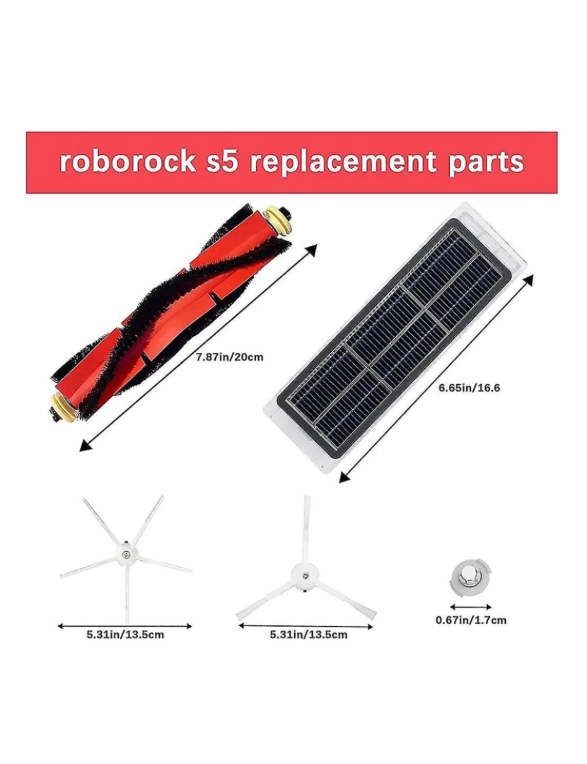 imagem de Para S4 S5 S6 S6 E4 E20 E25 E35 S50 Vacótico robótico Princulação lateral principal Filtros Hepa2