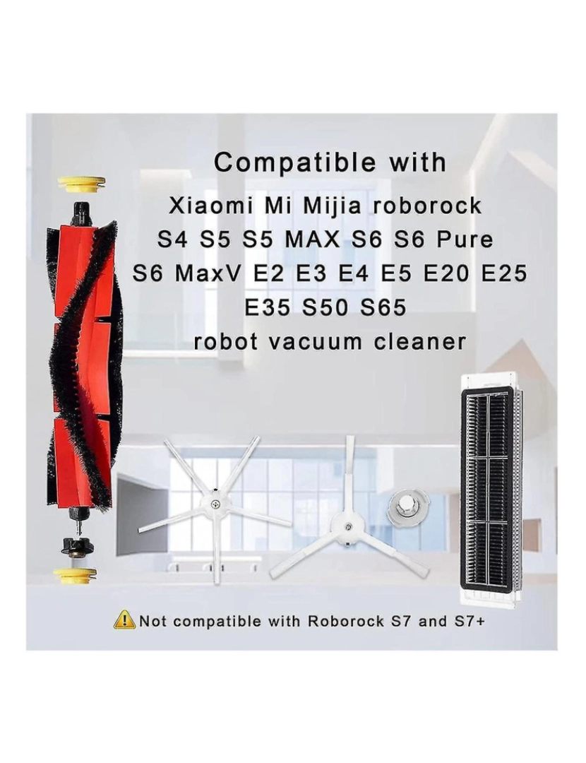 imagem de Para S4 S5 S6 S6 E4 E20 E25 E35 S50 Vacótico robótico Princulação lateral principal Filtros Hepa3