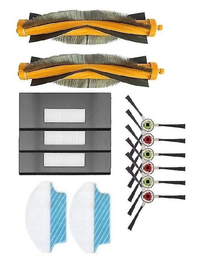 imagem de Limpador de robô Filtro de pano de esfreganchamento lateral lateral para Deebot DT85 DT83 DM81 DM85 Filtro de pó de vácuo4