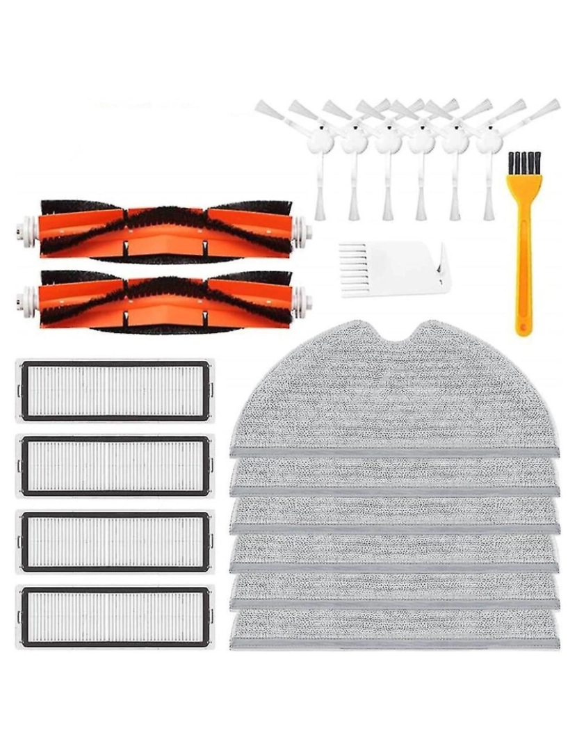 imagem de Filtro HEPA Kit de substituição de pano de esfrego lateral lateral para 1C Stytj01zhm Acessórios para aspiradores de pó1