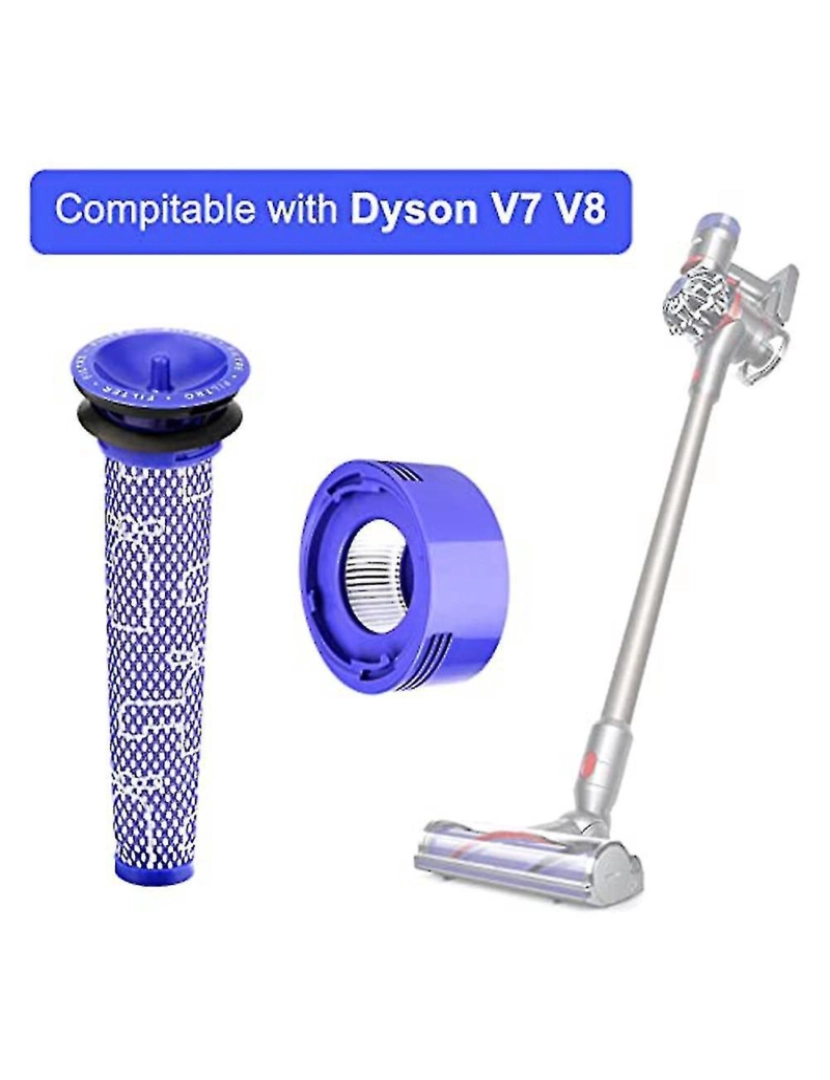 imagem de Filtro de 4pack para Dyson V7, V8 Animal e V8 Filtro HEPA absoluto2