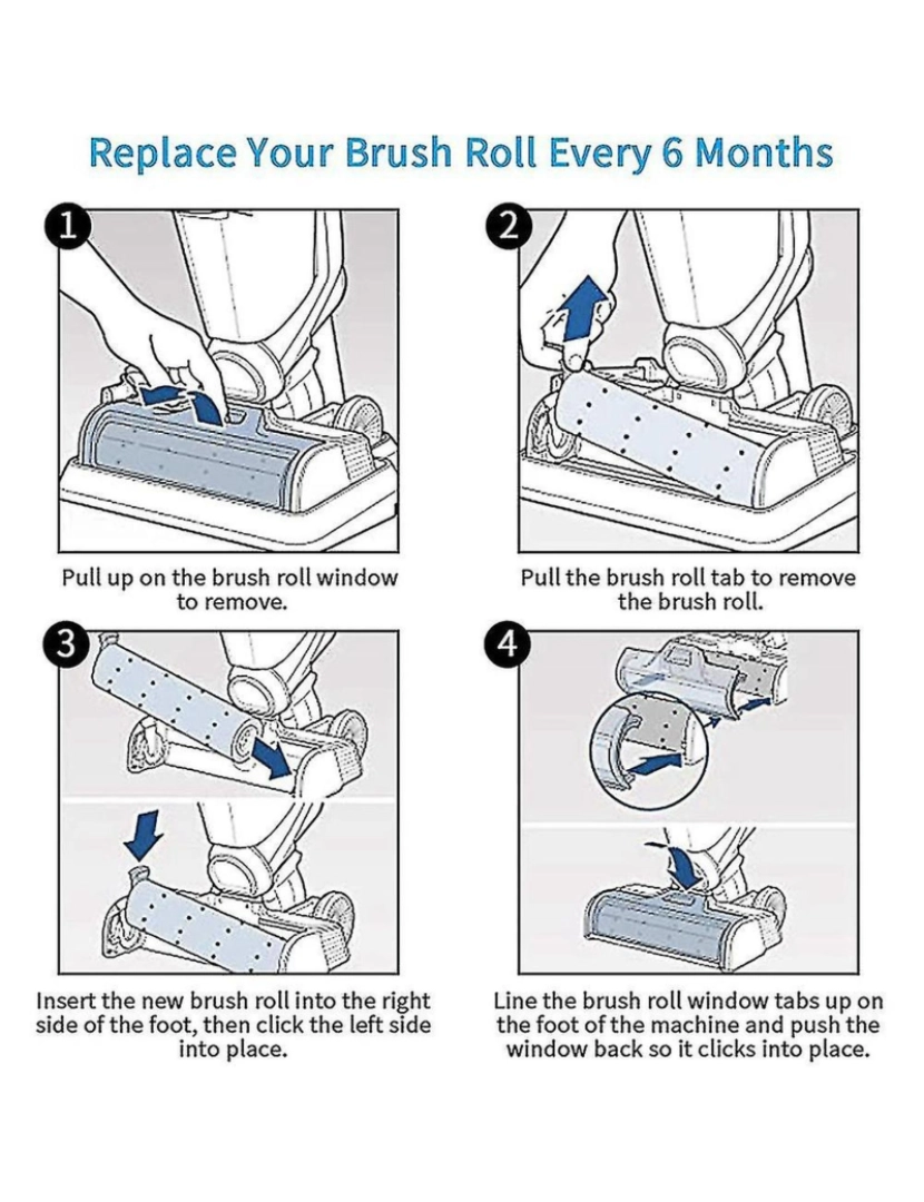 imagem de Para Bissell X7 3350F 2832Z 2955Z Brush Brush Brush Brush Brush3