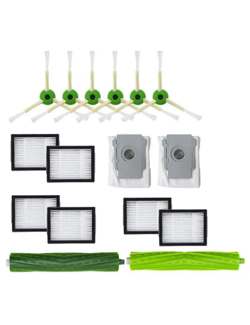 Crosmart - 16pcs para iRobot Roomba J7 J7+ i7 i7+ i3 i3+ Kit de peças de reposição