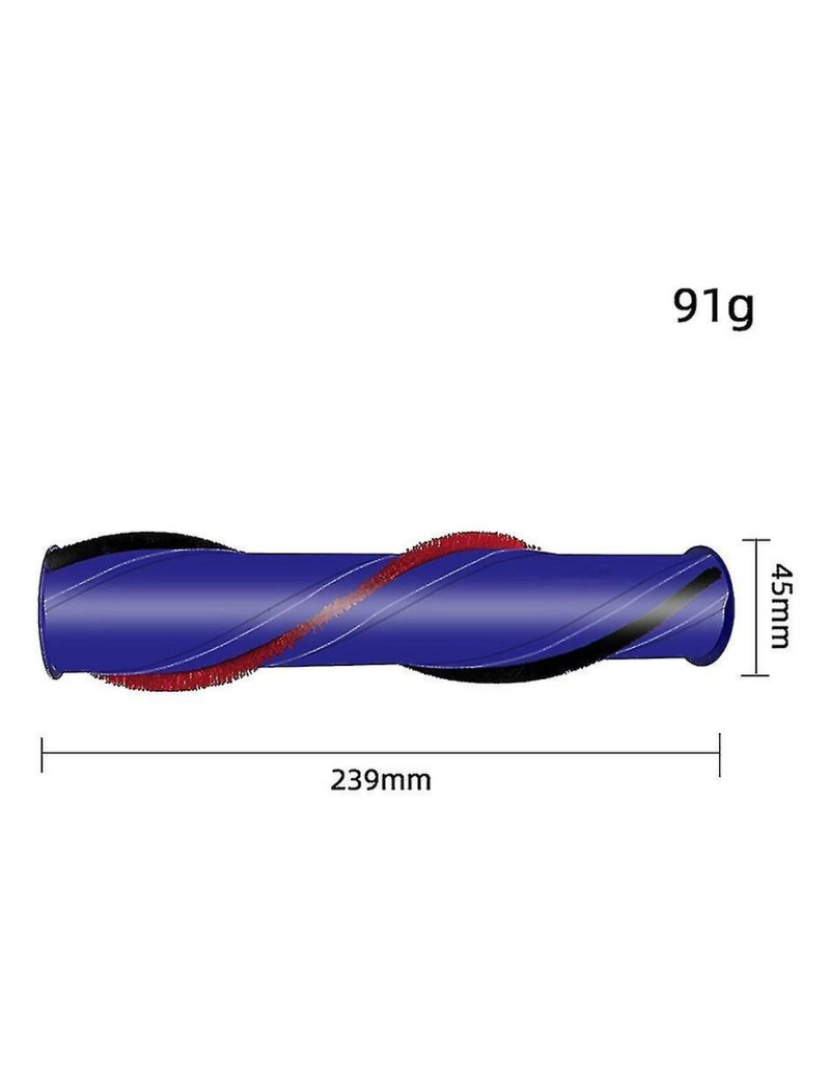 imagem de Brilho de rolo de escova Filtro lavável para Dyson V6 Limpador de escova sem fio3