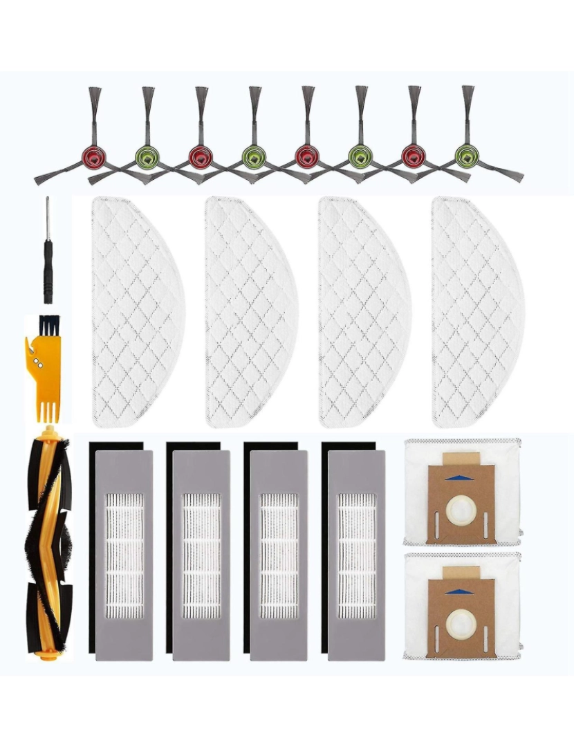 imagem de Substituição do kit de acessórios para Ecovacs Deebot Ozmo T8 AIVI/T8 MAX1