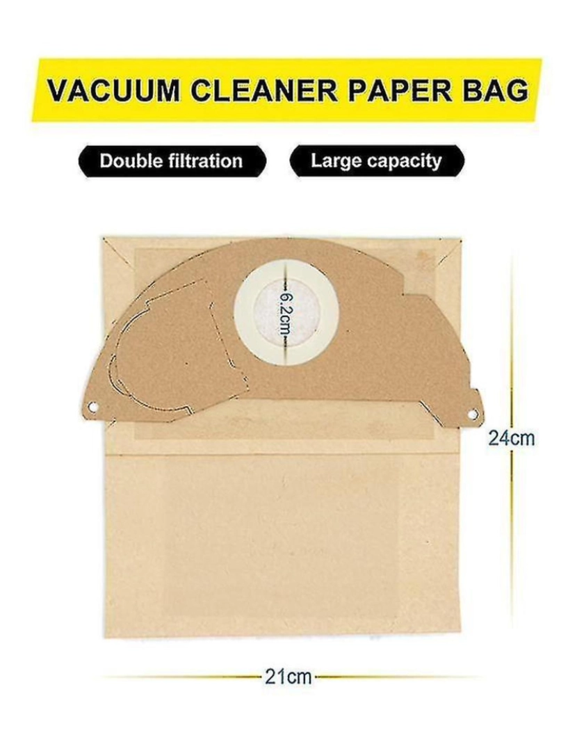 imagem de Saco de poeira de substituição Compatível para Karcher WD2 MV2 A2004 Vacuum Bag2