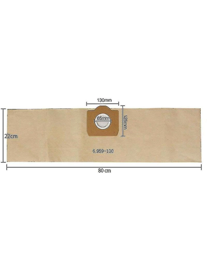 imagem de Sacos de pó de pó de 10pcs para Karcher 6.959-130.0 Sacos de filtro peças2