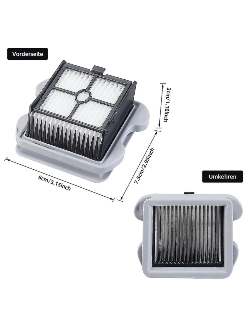 imagem de Filtros HEPA de escova de rolos de reposição para Dyad Smart sem fio Smart sem fio Met Dry Cleaner Acessorie3