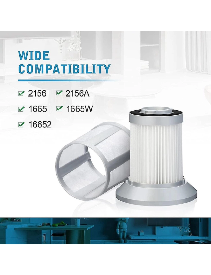 imagem de Filtro de substituição para 2156a, 1665, 16652, 1665W Vacuum, compare com a Parte 16130564