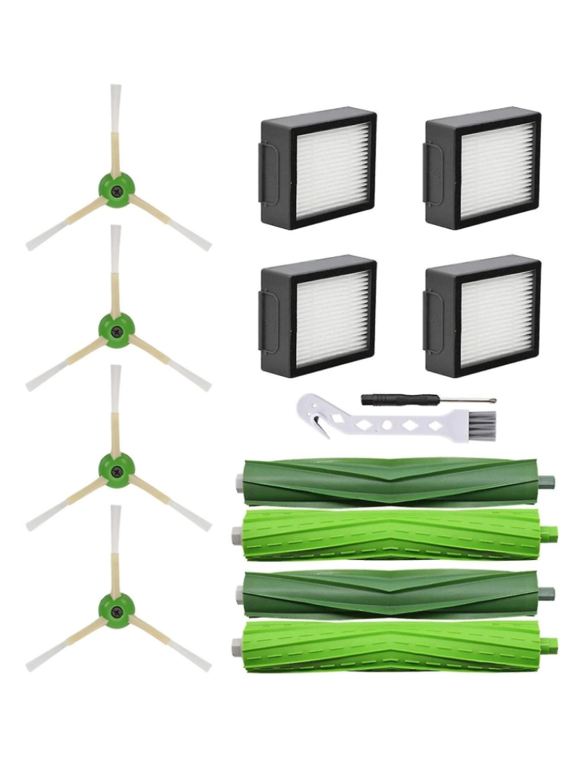 Crosmart - Peças de reposição para i3 i4 i6 i7 i8 j7 e5 e6 e7 robot aspirador de limpeza filtro hepa lateral principal b lateral b