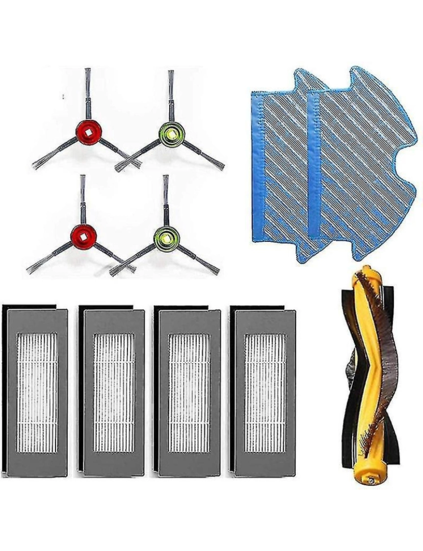 imagem de Brushes do lateral da escova principal Filtros HEPA para Ecovacs Deebot Ozmo 9001