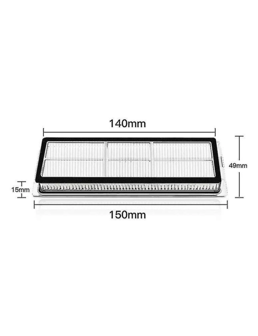 imagem de Peças de substituição do filtro de pincel lateral principal para Xiaomi Dreame W10 robô4