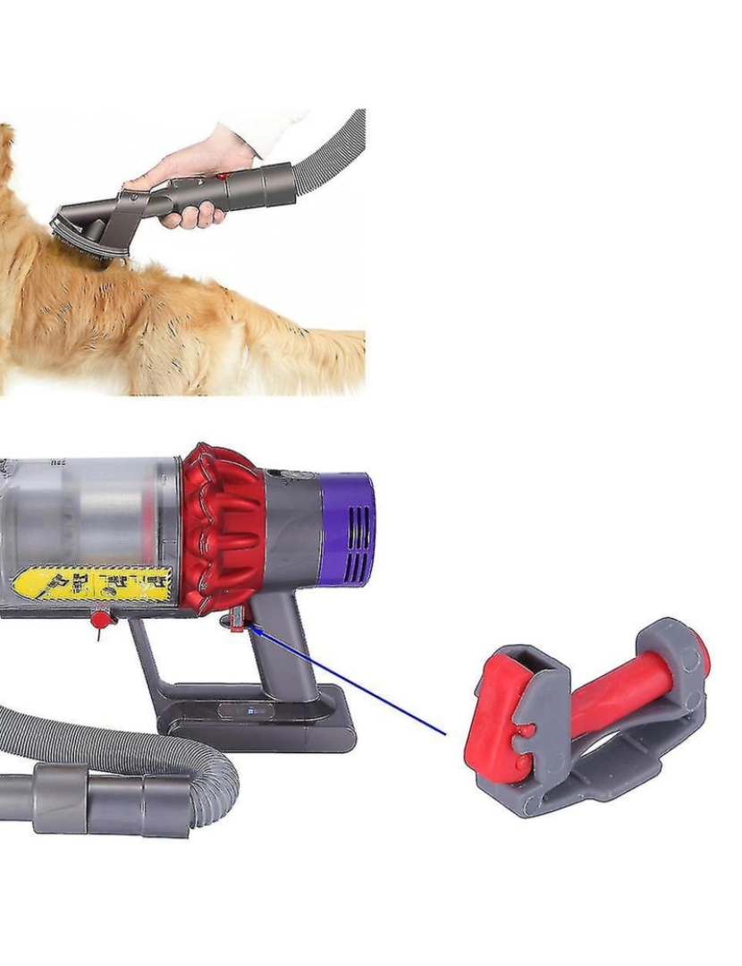 imagem de Brush e trava de gatilho para PET para Dyson V8 V7 V10 V11 Vacuum Cleaner 23