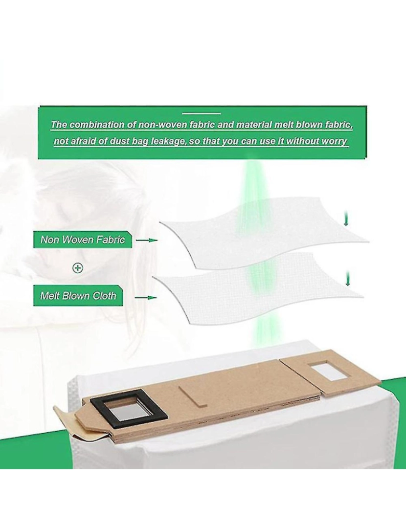 imagem de Solas de pó de 10 pacotes Substituição para Roborock S7 T7S T7S PLUS2