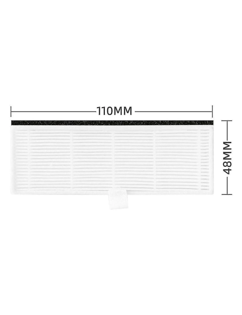 imagem de Pincel lateral hepa filtro de esfregão de pano de pó de pó substituto4