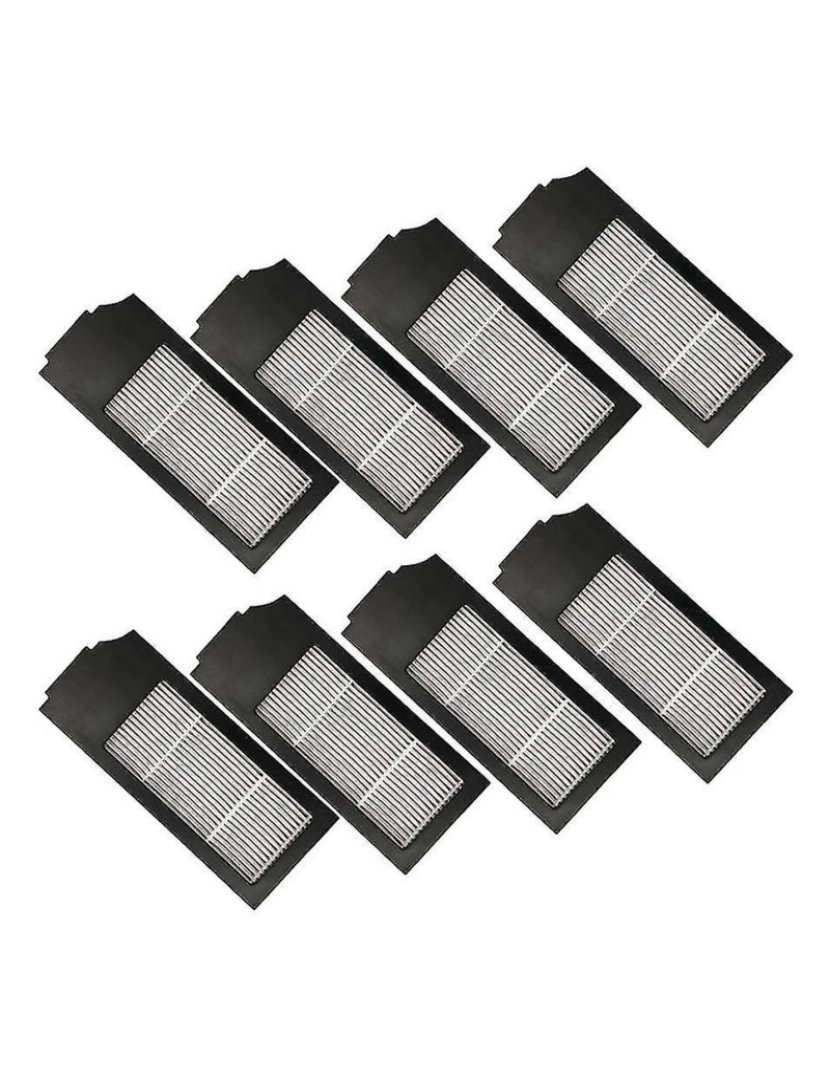 imagem de 8 peças Filtro de limpeza de aspirador robótico para Ecovacs T10/T10 Turbo2