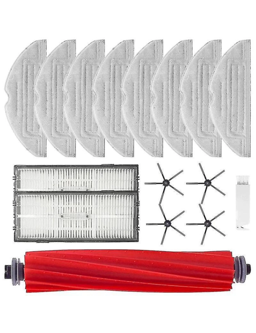 imagem de MOP de filtro para roborock s7/s7 plus/s7 maxv/s7 maxv pincel lateral principal3