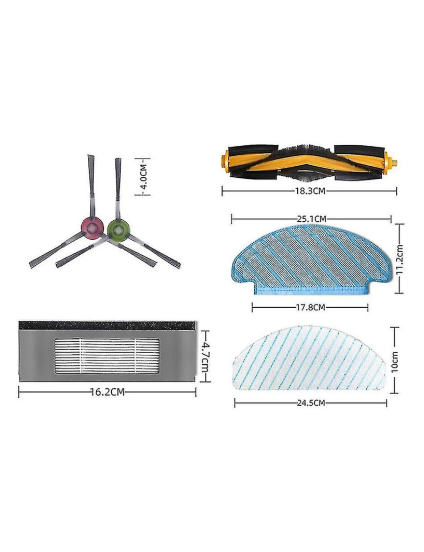 imagem de Para Ecovacs Deebot Ozmo T8 AIVI T8 Max Praço principal Filtro de esfregão de pano2