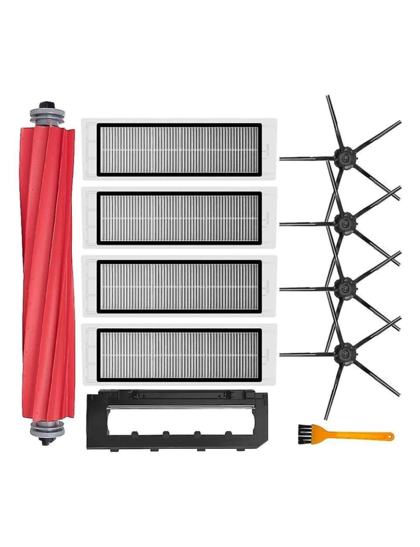 Crosmart - Kits de acessórios para substituição do filtro de pincel lateral do rolo para o aspirador de pó robótico Q5+