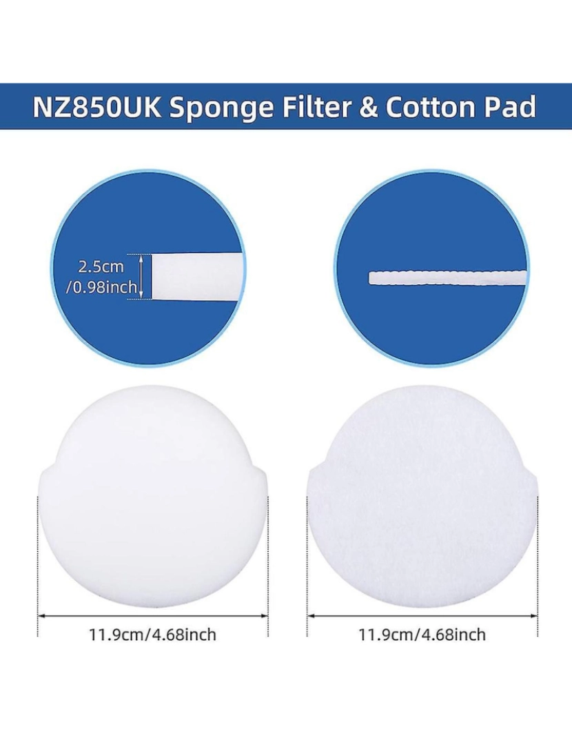 imagem de Filtro HEPA Compatível para NZ850UK NZ850UKT ACESSÓRIOS ASCUUUM4