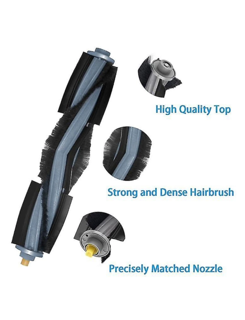 imagem de Brilhos laterais do pincel principal Filtros HEPA compatíveis para X1omni X1turbo Acessórios de vácuo robóticos3