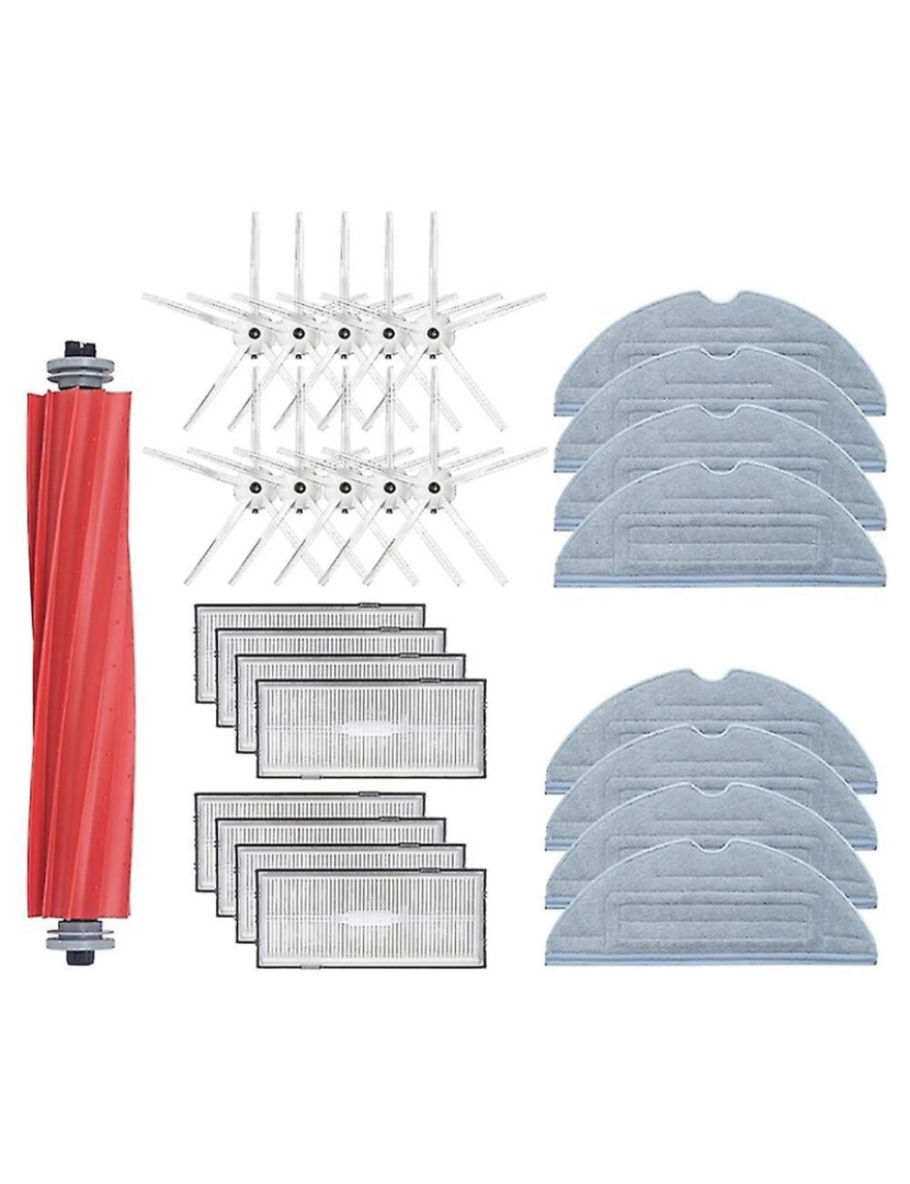 imagem de Acessórios de pano de esfregão de filtro HEPA de escova lateral para S7 T7s Plus Robot A vácuo de peças de reposição1