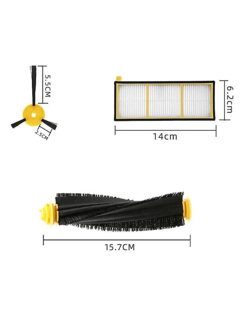 imagem de Para RV700 RV720 RV750 RV755 KIT PROVELO PRIMEIRO ROBOT ROBOT KIT PRINCIPAL PRINCIPAL HEPA FILTER2