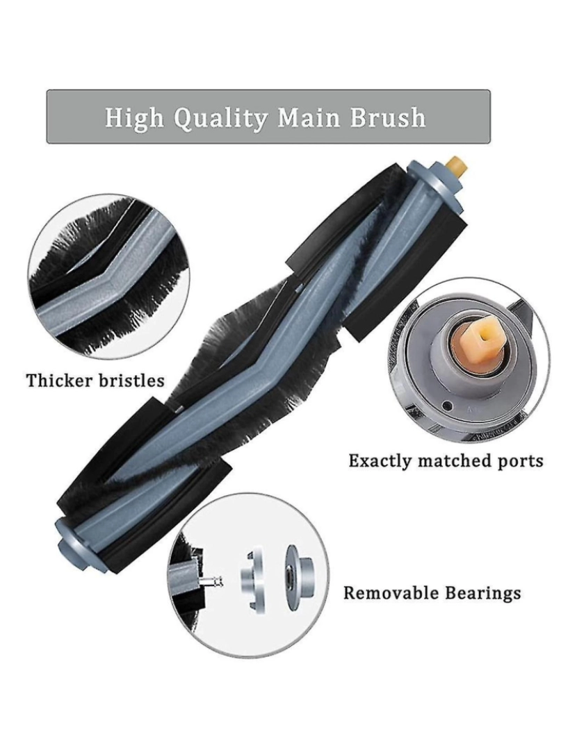 imagem de Acessórios para Deebot X1 Omni / X1 Turbo / X1 e X1 Plus Filtro de pincel principal a pó de vácuo4