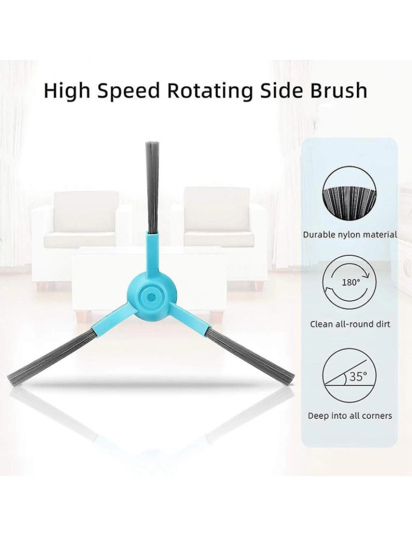 imagem de Substituição para 3090 Robot Vacuum Cleaner peças de reposição Rolo de escova lateral principal HEPA Filtro de esfregar pano4