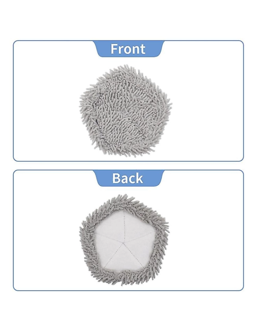 imagem de 4pcs para botas W10 e W10 Pro Limpiamento auto-limpeza peças de reposição de pó de limpeza e esfregão H4