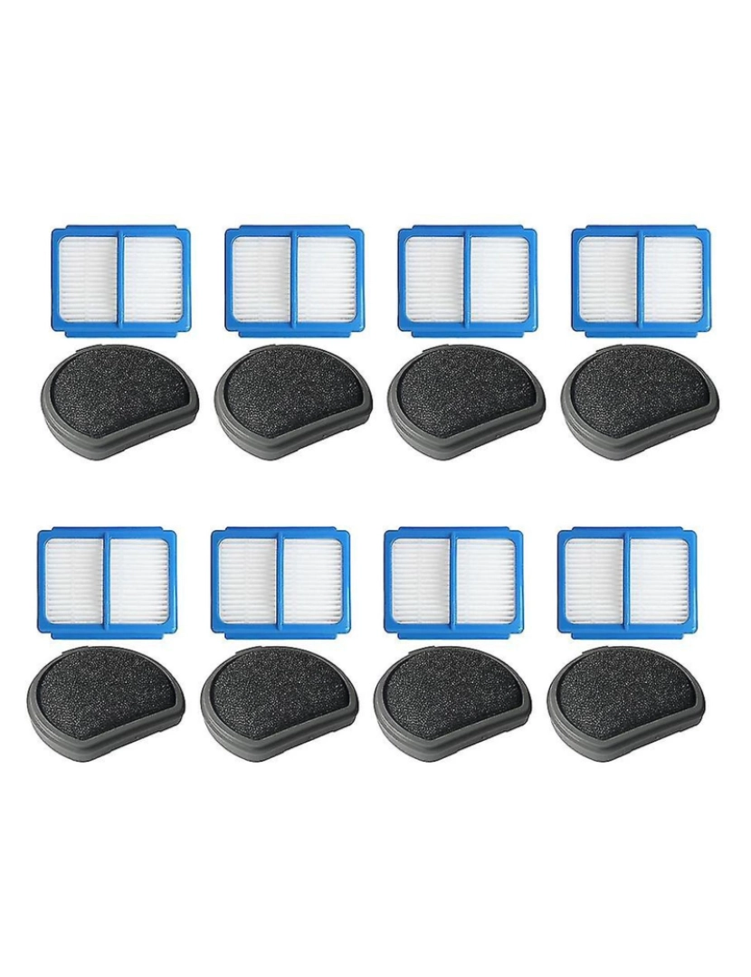 imagem de 8Sets Filtro frontal Filtro traseiro Peças de substituição de algodão para aspirador de pó para qx9-1-50ib Askqx9 sp1